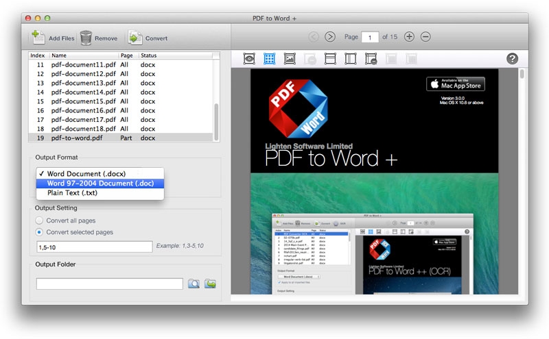 lighten software pdf to word converter for mac